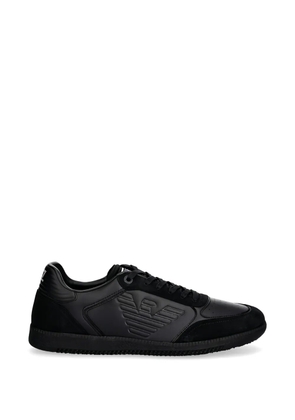 Ea7 Emporio Armani embossed logo sneakers - Black