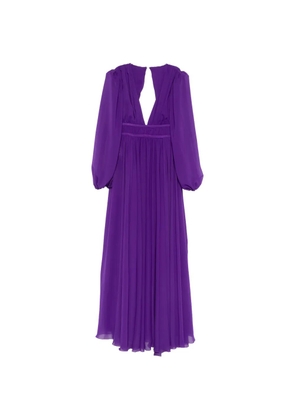 PINKO Pelagos V-neck maxi dress - Purple