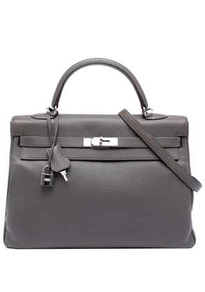 Hermès Pre-Owned 2012 Clemence Kelly II Retourne 35 satchel - Grey