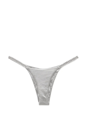 Isa Boulder High Weave bikini bottom - Silver