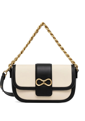 TWINSET chain-link satchel bag - Neutrals