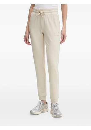 Ea7 Emporio Armani logo-embellished trousers - Neutrals