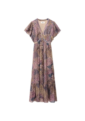 Ba&Sh Pareta V-neck floral-print dress - Pink