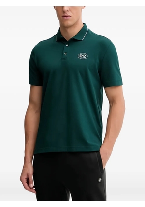 Ea7 Emporio Armani logo-print polo shirt - Green
