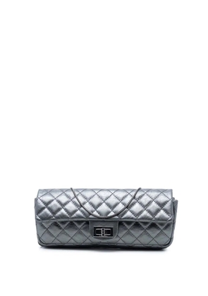 CHANEL Pre-Owned 2008-2009 Quilted Glazed Calfskin Reissue 2.55 Flap Chain Clutch shoulder bag - Silver