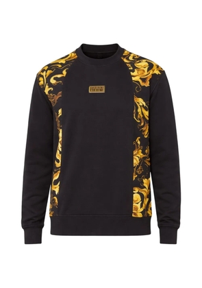 Versace Jeans Couture baroque-panelled sweatshirt - Black