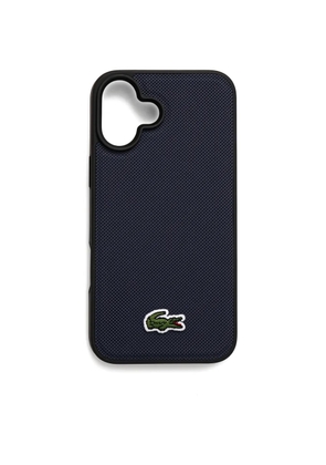Lacoste textured logo iPhone 16 Plus phone case - Blue