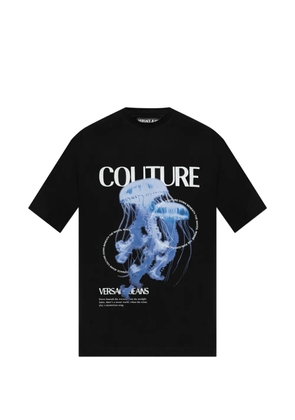 Versace Jeans Couture jellyfish print T-shirt - Black