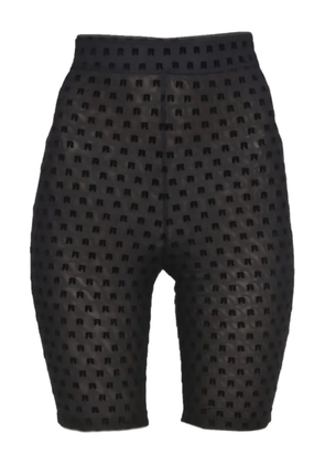 ROTATE BIRGER CHRISTENSEN logo-pattern shorts - Black