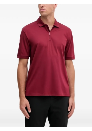 Armani Exchange zipped polo shirt - Red