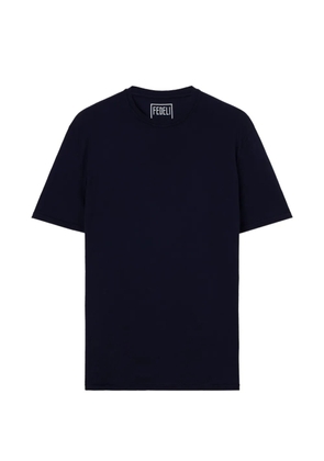 Fedeli Gary cotton T-shirt - Blue