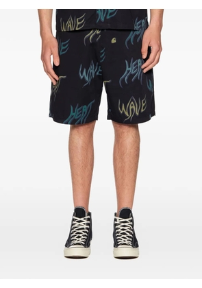 Carhartt WIP wave heat bermuda shorts - Black