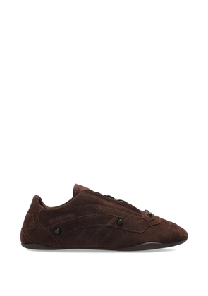 Balenciaga City studded leather sneakers - Brown