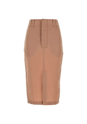 Saint Laurent flap pocket skirt - Neutrals