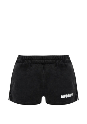 MISBHV logo-detail cotton mini shorts - Black