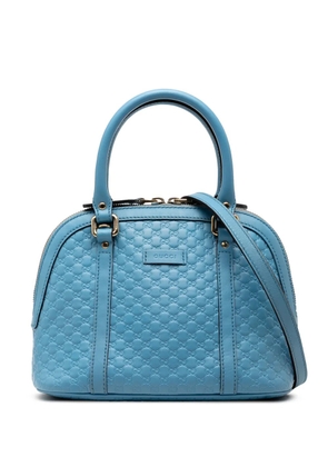 Gucci Pre-Owned 2016-2025 Mini Microguccissima Dome satchel - Blue