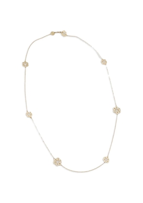 Furla floral-charm necklace - Gold