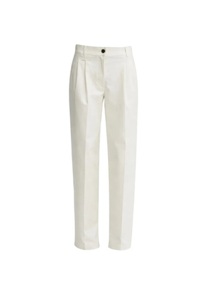 Calvin Klein pleat-detail trousers - White