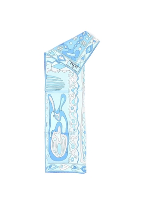 PUCCI Angoli printed scarf - Blue