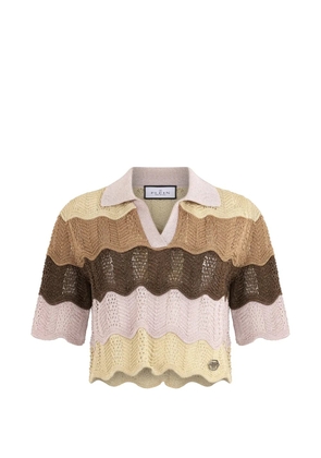 Philipp Plein V-neck top - Brown