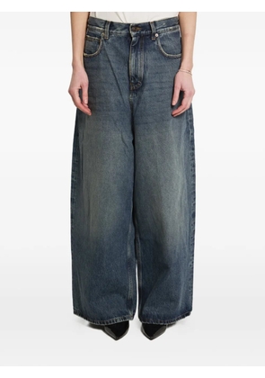 Balenciaga low-rise cotton baggy jeans - Blue