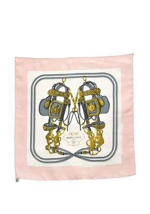 Hermès Pre-Owned 1990s Brides de Gala Gavroche silk scarf - Pink