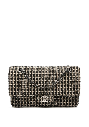 CHANEL Pre-Owned 2002-2003 Medium Classic Tweed Double Flap shoulder bag - Black