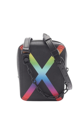 Louis Vuitton Pre-Owned 2017 Taiga Rainbow Danube crossbody bag - Black