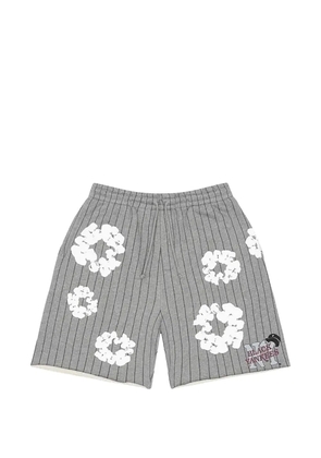 Denim Tears Wreath pinstripe shorts - Grey