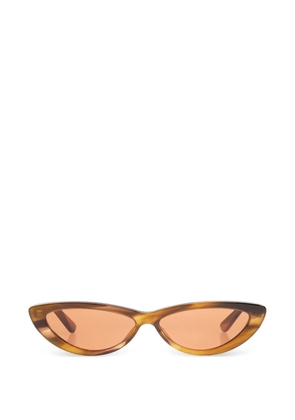 Alexander McQueen cat-eye sunglasses - Brown
