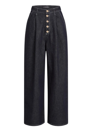 Karl Lagerfeld button-fly wide-leg jeans - Blue