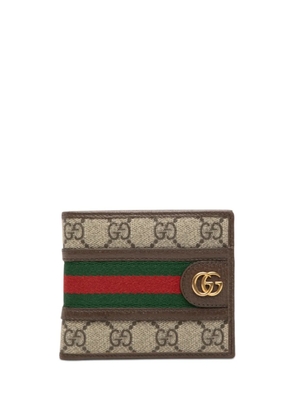 Gucci Pre-Owned 2016-2026 GG Supreme Ophidia Bifold Wallet small wallets - Neutrals