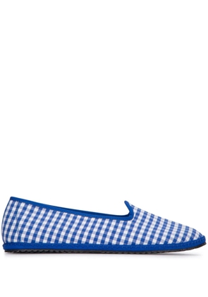 Vibi Venezia check-print loafers - Blue
