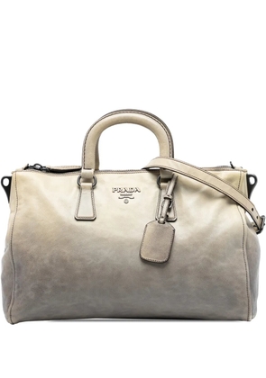 Prada Pre-Owned 2010-2025 Glace Calf Ombre Leather satchel - Brown