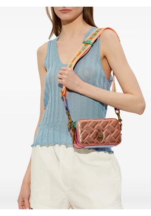 Kurt Geiger London small Kensington quilted cross body bag - Orange