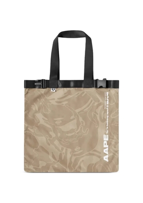 A BATHING APE® camouflage pattern tote bag - Neutrals