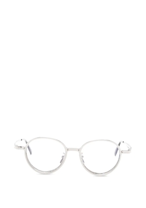 Kuboraum round-frame glasses - Silver