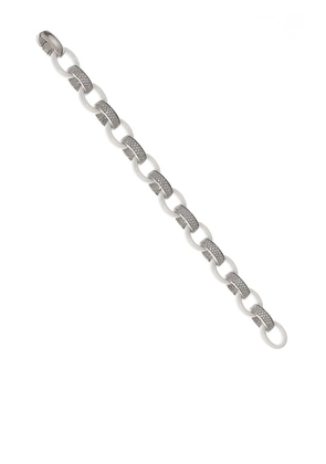 MONICA RICH KOSANN 18kt white gold diamond pavé Marilyn link bracelet