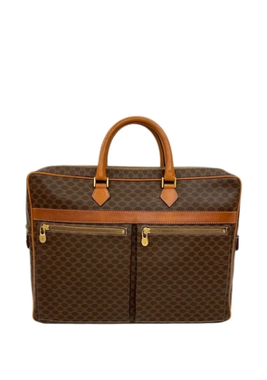 Celine Pre-Owned 2011 Macadam Coated Canvas business bag - Brown