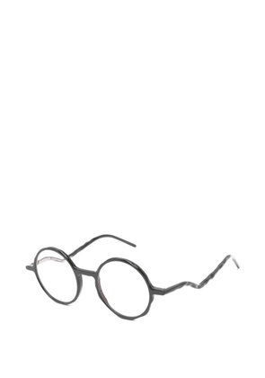 Kuboraum round-frame glasses - Black