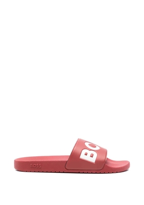 BOSS logo-embellishment slides - Red