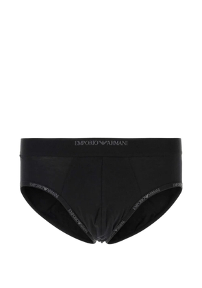Emporio Armani stretch cotton boxer - Black