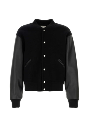 Jil Sander buttoned bomber jacket - Black