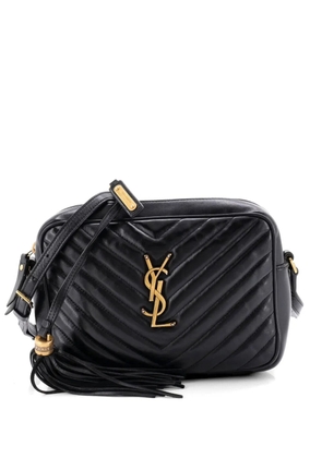 Saint Laurent Pre-Owned Lou Camera Bag Matelasse Chevron Leather Small crossbody bag - Black