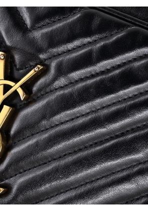 Saint Laurent Pre-Owned Lou Camera Bag Matelasse Chevron Leather Small crossbody bag - Black