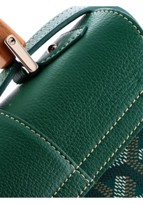 Goyard Pre-Owned Saigon Top Handle Bag Coated Canvas with Leather Mini shoulder bag - Green