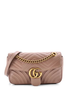 Gucci Pre-Owned GG Marmont Flap Bag Matelasse Leather Small crossbody bag - Neutrals