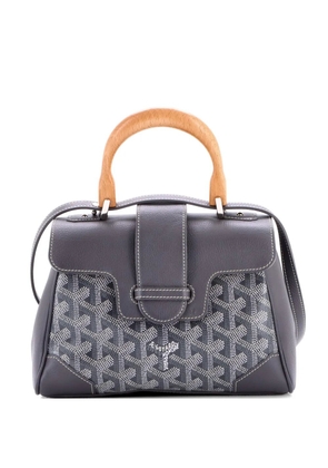 Goyard Pre-Owned Saigon Top Handle Bag Coated Canvas with Leather Mini shoulder bag - Grey