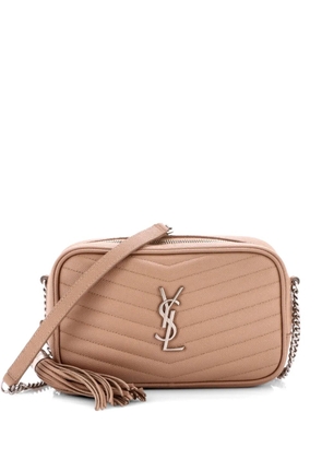 Saint Laurent Pre-Owned LouLou Matelasse Chevron Leather Mini crossbody bag - Neutrals