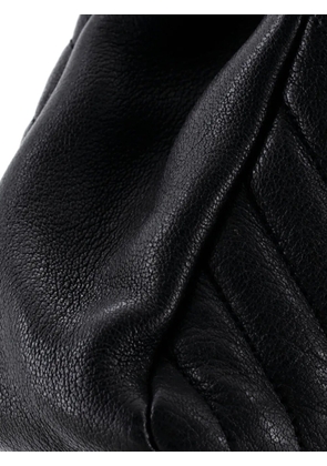 Saint Laurent Pre-Owned Classic Monogram College Bag Matelasse Chevron Leather Medium crossbody bag - Black